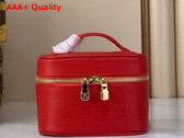 Louis Vuitton Nice Nano Bag in Rouge Louis Red Epi Leather Replica