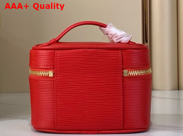 Louis Vuitton Nice Nano Bag in Rouge Louis Red Epi Leather Replica
