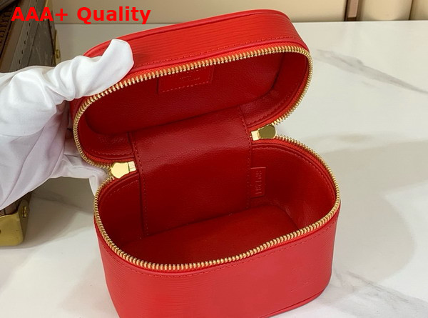 Louis Vuitton Nice Nano Bag in Rouge Louis Red Epi Leather Replica