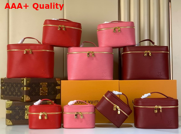 Louis Vuitton Nice Nano Bag in Tender Bliss Pink Epi Grained Leather M25857 Replica