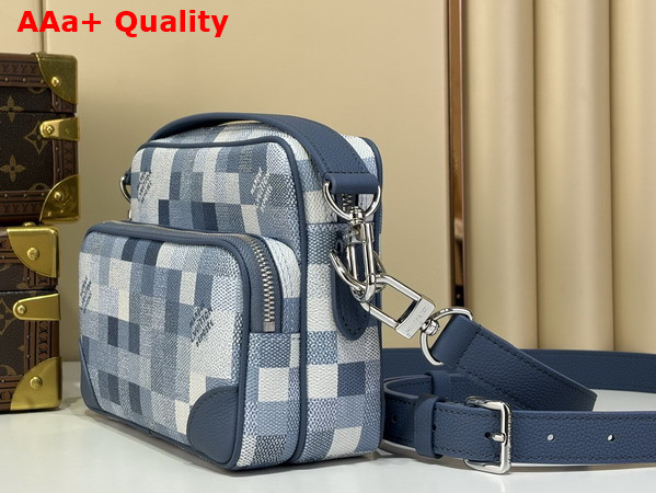 Louis Vuitton Nil Bag in Denim Blue Damoflage Coated Canvas Replica