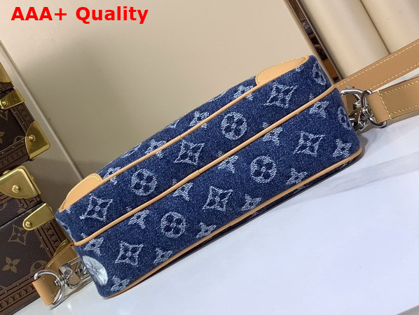 Louis Vuitton Nil Cross Body Bag in Blue Monogram Flowers Denim M27553 Replica