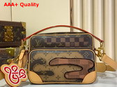 Louis Vuitton Nil Cross Body Bag in Brown Monogram Landscape Coated Canvas M26068 Replica