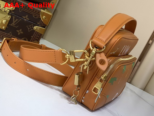 Louis Vuitton Nil GM x the Darjeeling Limited Tan Calfskin Leather M27993 Replica