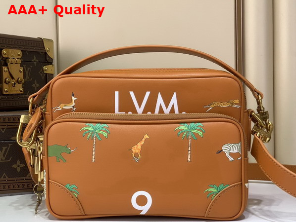 Louis Vuitton Nil GM x the Darjeeling Limited Tan Calfskin Leather M27993 Replica