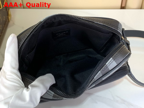 Louis Vuitton Nil Messenger Bag in Black Damoflage Black Coated Canvas M14988 Replica