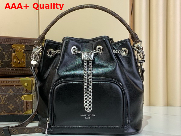 Louis Vuitton No Way Vibe Handbag in Black Lamb Leather M14377 Replica
