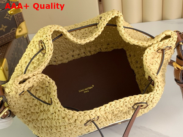 Louis Vuitton Noe BB Bucket Bag Natural Tan Natural Raffia M24722 Replica