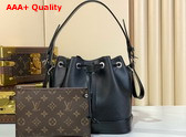 Louis Vuitton Noe BB Bucket Bag in Black Epi Grained Calf Leather M12847 Replica