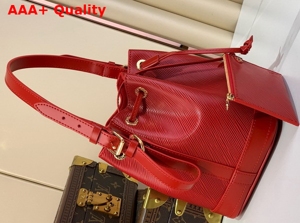 Louis Vuitton Noe BB Bucket Bag in Red Epi Grained Calf Leather M24675 Replica