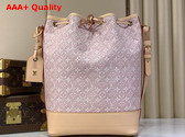 Louis Vuitton Noe Handbag in Monogram Embleme Rose Ruban Jacquard Textile M28714 Replica