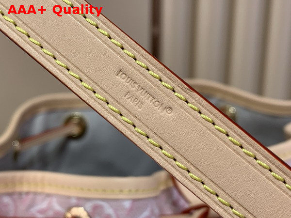 Louis Vuitton Noe Handbag in Monogram Embleme Rose Ruban Jacquard Textile M28714 Replica