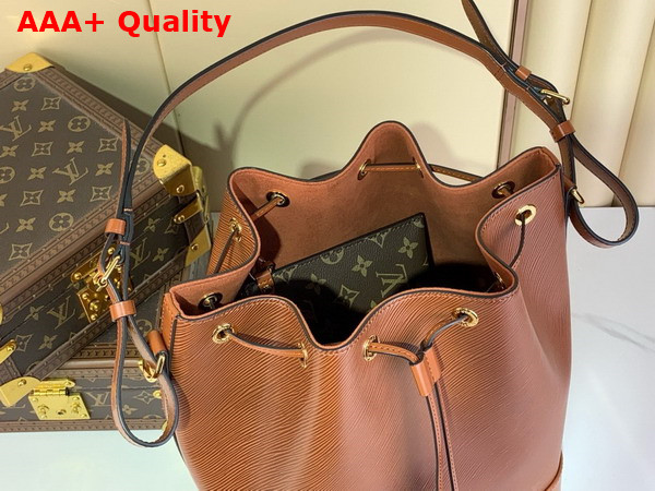 Louis Vuitton Noe MM Bucket Bag in Kenyan Fauve Epi Grained Calf Leather M12604 Replica