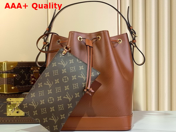 Louis Vuitton Noe MM Bucket Bag in Kenyan Fauve Epi Grained Calf Leather M12604 Replica