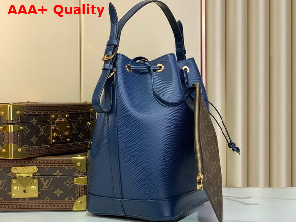 Louis Vuitton Noe MM Bucket Bag in Navy Blue Epi Grained Calf Leather M24932 Replica