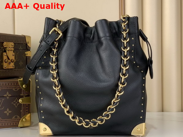 Louis Vuitton Noe Trunk in Black Calfskin Leather M29391 Replica