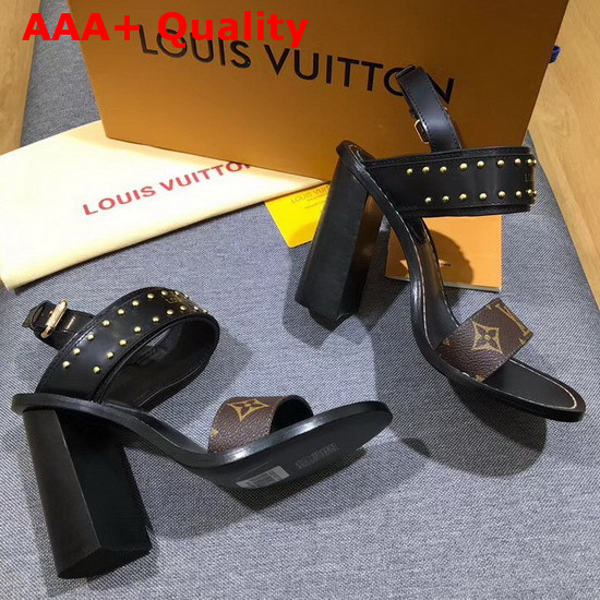 Louis Vuitton Nomad Sandal in Black Replica