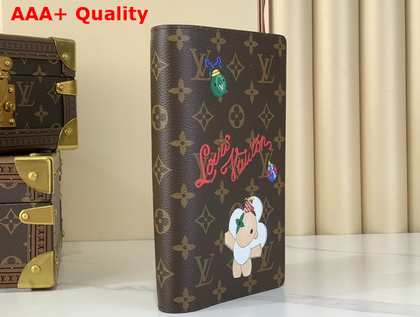 Louis Vuitton Notebook Cover MM Brown Monogram Coated Canvas GI1464 Replica