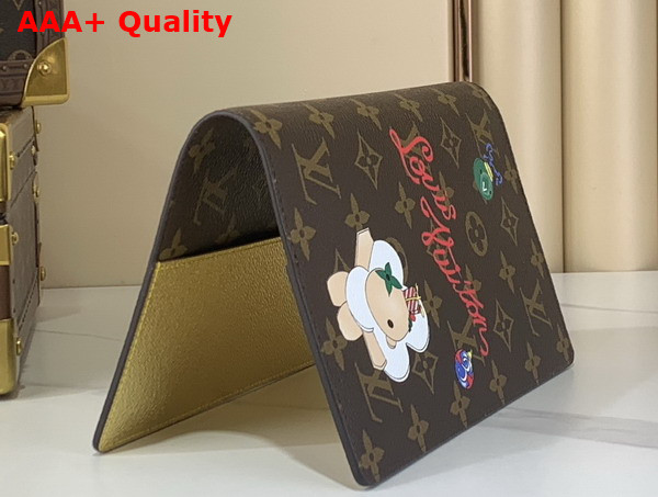 Louis Vuitton Notebook Cover MM Brown Monogram Coated Canvas GI1464 Replica