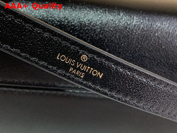 Louis Vuitton Nova PM in Black Calfskin Leather with Monogram Canvas Trim M13140 Replica