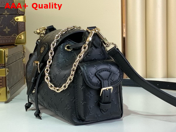 Louis Vuitton Odyssee Handbag in Black Calfskin Leather M25554 Replica