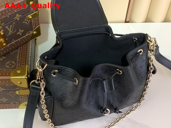 Louis Vuitton Odyssee Handbag in Black Calfskin Leather M25554 Replica