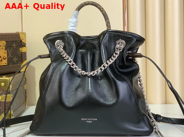 Louis Vuitton Off Duty Backpack Vibe Black Lamb Leather M25522 Replica