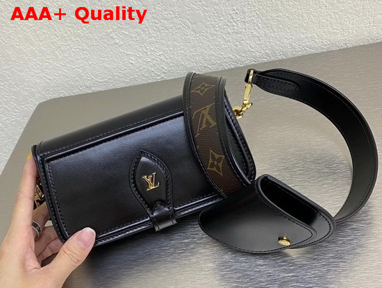 Louis Vuitton Officier Pouch in Black Cowhide Leather M69841 Replica