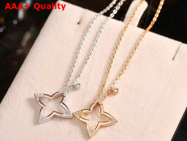 Louis Vuitton Ombre Blossom Pendant White Gold and Diamonds Q03093 Replica