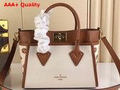 Louis Vuitton On My Side PM Caramel Brown Canvas and Smooth Cowhide Leather M59905 Replica