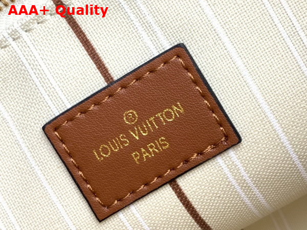 Louis Vuitton On My Side PM Caramel Brown Canvas and Smooth Cowhide Leather M59905 Replica