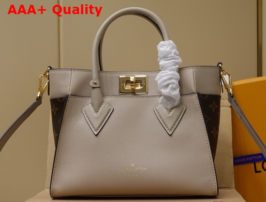 Louis Vuitton On My Side PM Tote Bag in Greige M57729 Replica