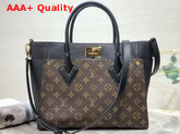 Louis Vuitton On My Side Tote Bag Monogram Coated Canvas and Twist Calfskin Replica
