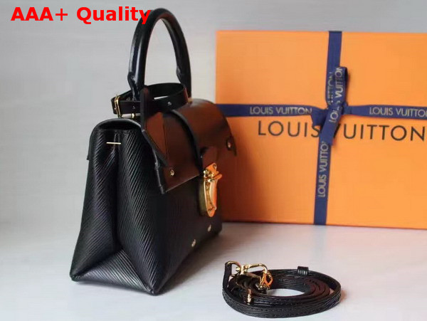 Louis Vuitton One Handle Black Smooth and Grained Epi Leather M51519 Replica