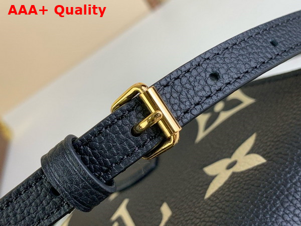 Louis Vuitton Onthego BB Black Beige Bicolor Monogram Empreinte Leather Replica