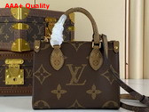 Louis Vuitton Onthego BB Handbag in Monogram Reverse Canvas M46839 Replica