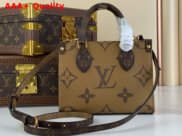 Louis Vuitton Onthego BB Handbag in Monogram Reverse Canvas M46839 Replica