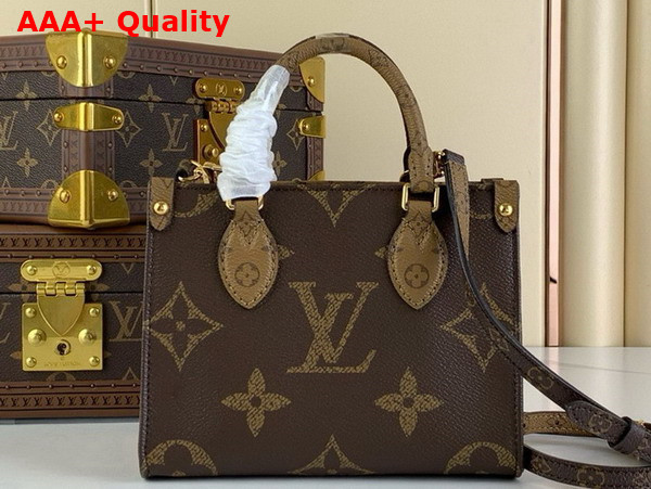 Louis Vuitton Onthego BB Handbag in Monogram Reverse Canvas M46839 Replica