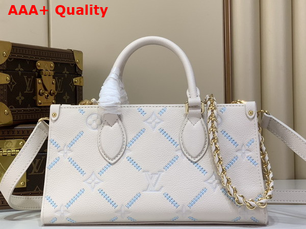 Louis Vuitton Onthego East West Monogram Empreinte Couture Leather Quartz Couture M29487 Replica