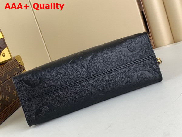 Louis Vuitton Onthego East West Tote Bag in Black Monogram Empreinte Leather M23640 Replica