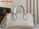 Louis Vuitton Onthego East West Tote Bag in Cream Monogram Empreinte Leather M23698 Replica
