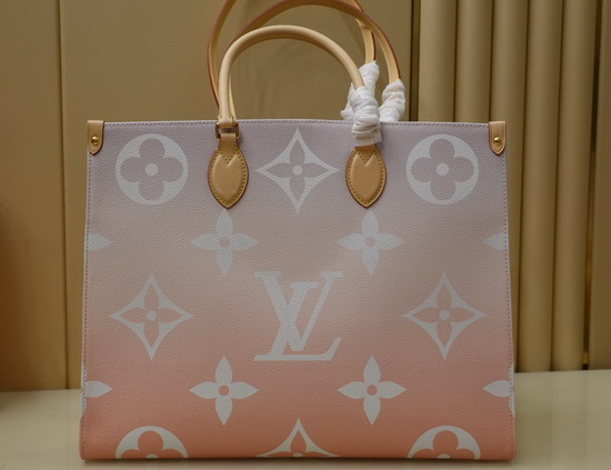 Louis Vuitton Onthego GM Tote Bag Brume Gray Monogram Giant Coated Canvas M57640 Replica