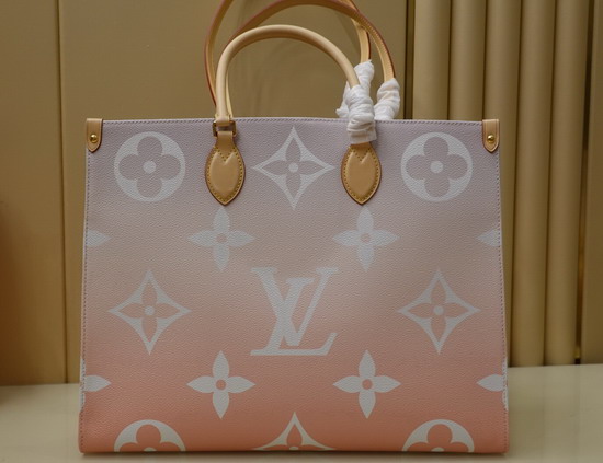 Louis Vuitton Onthego GM Tote Bag Brume Gray Monogram Giant Coated Canvas M57640 Replica