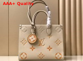 Louis Vuitton Onthego MM Cream Saffron M45717 Replica