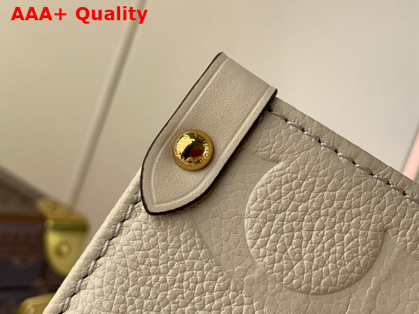 Louis Vuitton Onthego MM Creme Monogram Empreinte Leather M46531 Replica