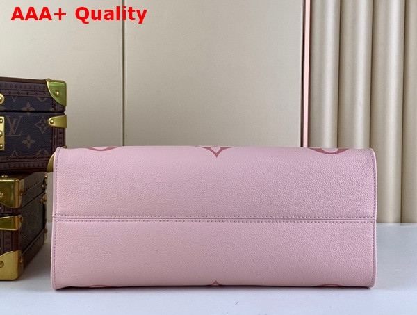 Louis Vuitton Onthego MM Gradient Pink Monogram Empreinte Leather M46542 Replica