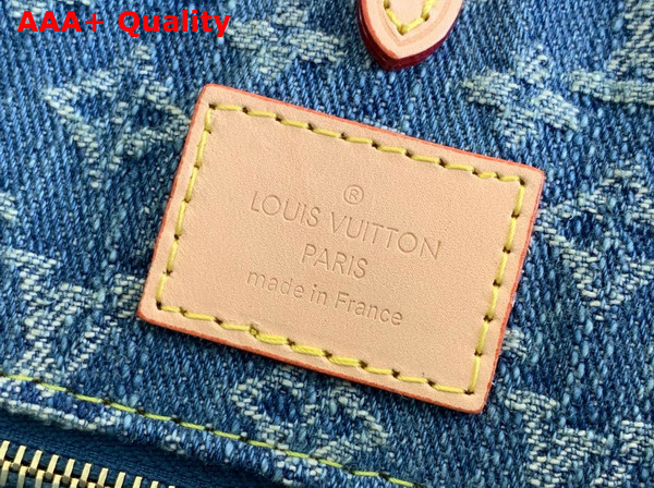 Louis Vuitton Onthego MM Tote Bag in Blue Monogram Denim Replica