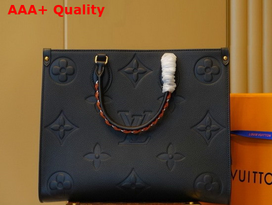 Louis Vuitton Onthego MM Tote Comes From the Fall 2021 Wild at Heart Capsule Black M58522 Replica