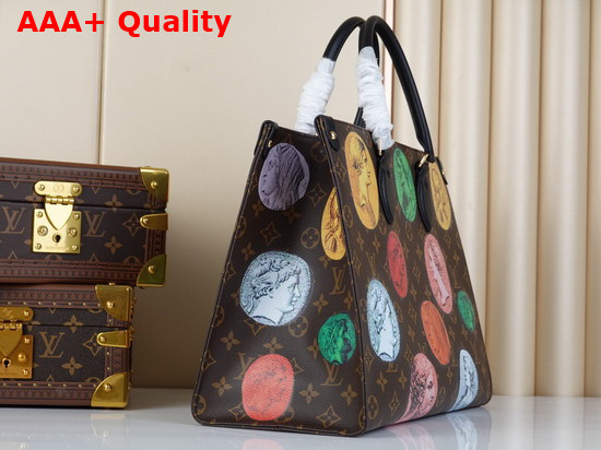 Louis Vuitton Onthego MM Tote in Monogram Cameo Printed Canvas M59245 Replica