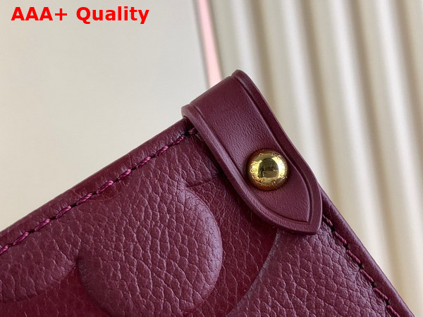 Louis Vuitton Onthego MM Tote in Wine Red Monogram Empreinte Embossed Grained Cowhide Leather M46601 Replica